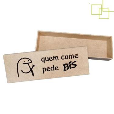 Imagem de Embalagem Presente Bis Caixa em MDF Cru com Tampa - Expresso da Madeir