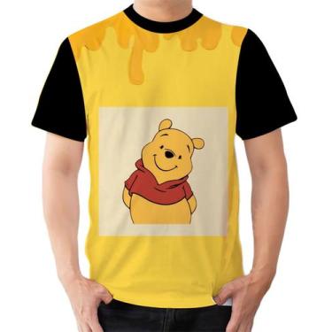 Imagem de Camiseta Camisa Ads  Ursinho Pooh Bebê Fofinho Pote de Mel 5 - Fabriqu