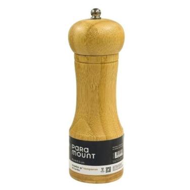 Imagem de Moedor Sal Pimenta Temperos 100% Bambú Paramount - Paramount Plasticos