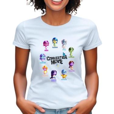 Imagem de Camiseta filme divertidamente crente camisa feminina babylook personag
