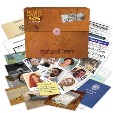 Imagem de University Games Murder Mystery Party Case Files: Underwood Cellars Unsolved Mystery Detective Case File Game for 1 or More Players Ages 14 and Up