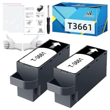 Imagem de IN INTACTECH T3661 T366100 C13T366100 Caixa de manutenção de tinta para XP-15000 XP-6100 XP-970 XP-8600 XP-8700 XP-6000 XP-8500 Expression Premium Photo Printer (pacote com 2)