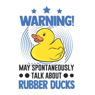 Imagem de Gummienten Notizbuch: May spontaneously talk about Rubber Ducks / 6x9 Zoll / 120 karierte Seiten