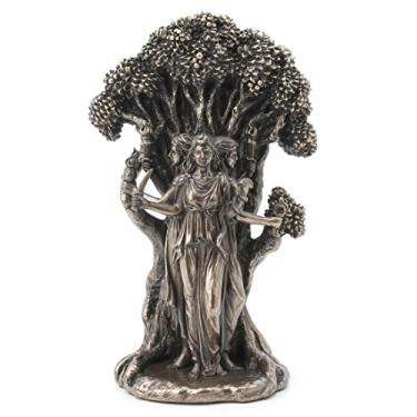 Imagem de Veronese Design Estátua de resina Hecate da Deusa da Lua Tripla de 19 cm Acabamento em Bronze Antigo