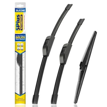 Imagem de 5 PLUS Substituição de Limpadores de Para-Brisa de Silicone para Lâminas de Limpador de Para-Brisa Dodge Journey 2008-2020(Conjunto de 3), Lâminas de Limpador de Para-Brisa de Subs (24"+19"+12"(A))
