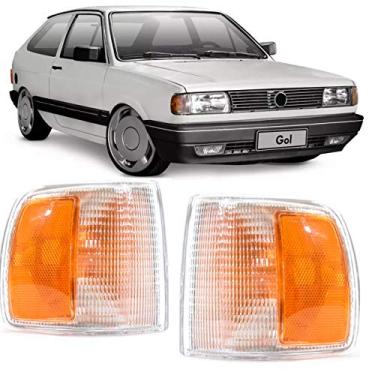 Imagem de Lanterna Dianteira Pisca Vw Gol Voyage Saveiro 1991 a 1994 Cristal com Âmbar Lado Esquerdo 91115