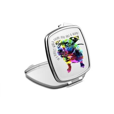 Imagem de DogsMakeMeHappy Em um mundo perfeito, todo cão tem um espelho compacto para casa, espelho fotográfico, espelho de maquiagem de viagem pequeno espelho portátil, espelho de bolso portátil, ideia de