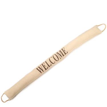 Imagem de Roe & Moe Bem-Vindo, Bloqueador de Ar Quente/Frio Na Parte Inferior da Porta, Redutor de Ruído, Isolamento, Vedação de Tira de Vedação À Prova de Som, 38 X 4", com 2 Alças-Ideal para Portas de 36"