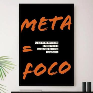 Imagem de Genérico, Quadro Motivacional Meta Foco Decorativo A3 35x45cm