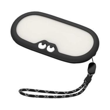 Imagem de AGENTNANO Capa para Google TV Streamer 4K, capa protetora de silicone contra arranhões e impactos para Google TV Streamer com cordão - preta