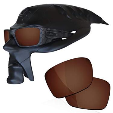 Imagem de RockShell Lentes polarizadas de substituição para óculos de sol Oakley Fuel Cell OO9096 - marrom mogno