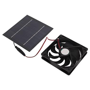 Imagem de Ventilador Movido a Energia Solar, Ventilador Solar 10W 5V ABS, Metal, PET Monocristalino, Kit de Ventilador de Painel Solar Ar Condicionado Solar Com Painel Solar de 10W para