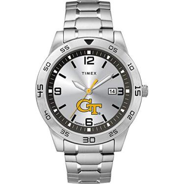 Imagem de Timex Tribute Relógio masculino Citation 42 mm Quartzo com pulseira de aço inoxidável, Georgia Tech Yellow Jackets, Relógio de quartzo