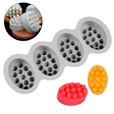 Imagem de Forma Silicone Sabonete Artesanal Massageador Molde Grande - Things Ne