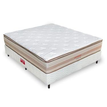 Imagem de Kit Colchão Cama Box Fit Casal Splendor Top Orthocrin