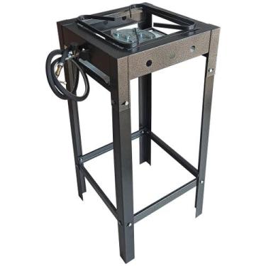 Imagem de Fogão Industrial C/ Pé 1 Boca 1 Queimador De Alta Pressão - Shop das C