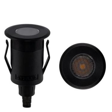 Imagem de Balizador de Solo Chão LED Way Up Redondo 32 1W 3000K Bivolt Ø4,1x7,3c