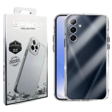 Imagem de Capa Capinha Clear Case Space Compatível Samsung Galaxy S25 Rígida Anti Amarelamento Resistente