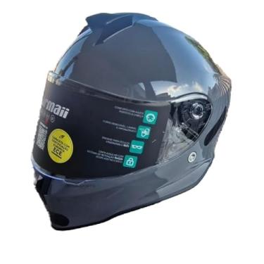 Imagem de Capacete Moto Mormaii M1 + Narigueira Nardo Grey Cinza Moon TAMANHO 56