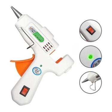 Imagem de Aplicador de Cola Quente Bastão fino Chinesinha Branca Bivolt 110/220v