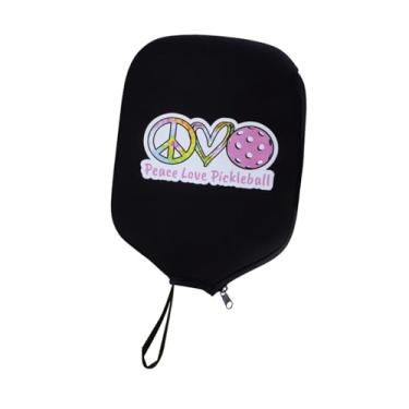 Imagem de Dynwave Pickleball Paddle Capa Só bolsa Pickleball Racket Sleeve Racket Protector com caixa de armazenamento de alça Case à prova d'água, Rosa