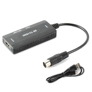 Imagem de Conversor de vídeo de console de jogos para Sega Saturn, suporta tela 16:9/4:3, resolução 1080P/720P