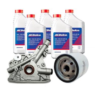 Imagem de Kit Bomba De Oleo + Oleos 15w40 Semisintetico + Filtro De Oleo