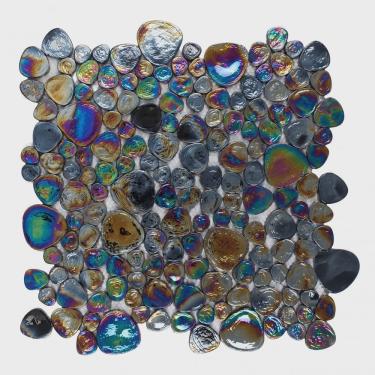 Imagem de Pastilha de Vidro Mesclada 30,3cm x 30,3cm Dalí Glass Mosaic (Placas)