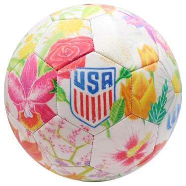 Imagem de Icon Sports Bola de futebol tamanho 5 oficialmente licenciada pela Federação de Futebol dos EUA | Crayola & Fox Sport Collaboration Flower Ball por Elysa Garcia (sem caixa de bolas)