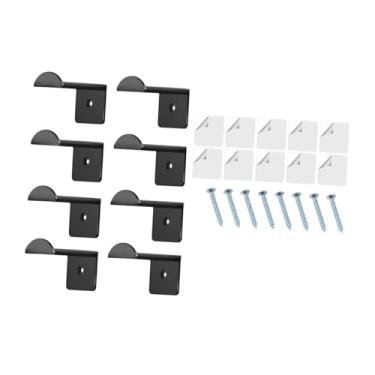 Imagem de WeiLaiKeQi 8pcs chapéu chapéu de chapéu organizador presente de parede Hat Helder Lightweight versátil para apartamento de apartamento de quarto armário de hotel, Preto