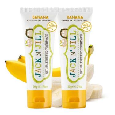 Imagem de Pasta de dentes Jack N' Jill Natural para bebês e bebês Banana 50mL