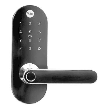 Imagem de Fechadura Digital YMC 420W Preto Fosco com Zigbee Integrado