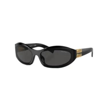 Imagem de Óculos de Sol MiuMiu 0MU 14ZS 16K08Z59 Acetato Preto com lentes na cor