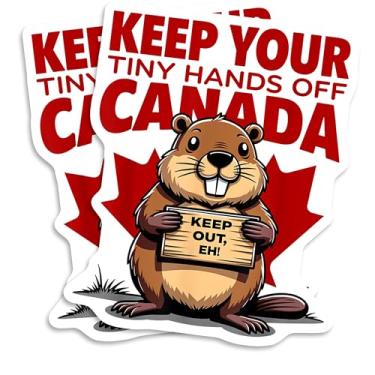 Imagem de Mantenha suas mãos minúsculas longe do ímã do Canadá - geladeira castor engraçado - lembrança canadense novidade - animal fofo - ideia de presente - Material durável para carro, caminhão, caixa de