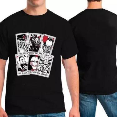 Imagem de Camiseta Personagens Clássicos de Terror Films Streetwear Masculina Ca