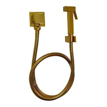 Imagem de Ducha Higiênica Quadrada Dourado - Samer