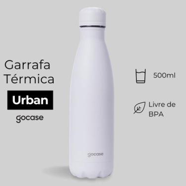 Imagem de Garrafa Térmica Gocase Urban Aço Inoxidável - 500ml, Branco