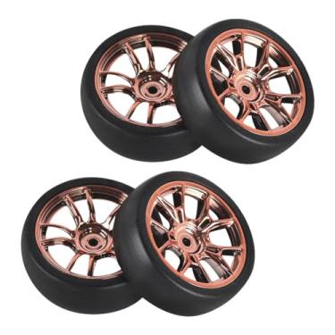 Imagem de Almencla Conjunto de 4 Pneus para Drift Rc 31mm para Caminhão Elétrico 1:18, Ouro