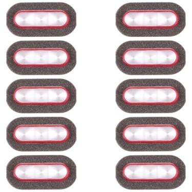 Imagem de YUNCHATW Acessórios telefônicos Para as tampas de lanterna Vivo X90 Pro 10pcs (vermelho) Substituição do telefone celular