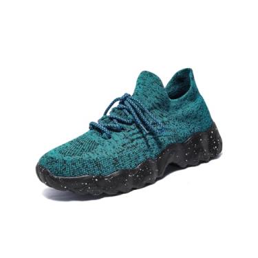 Imagem de Nurse Babe Ortho Pro Tênis feminino, simplesmente confortável, ortopédico, respirável, clássico, cadarço e cano baixo, Azul-escuro, 35