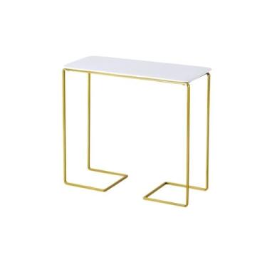 Imagem de Suporte para Bolo Suporte para bolo de ferro forjado, prato de cerâmica branca, forma para cupcake, lanches, prato de sobremesa, suporte para exposição Suporte para Sobremesa(Gold,Grande)