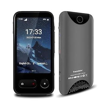 Imagem de Dispositivo tradutor de idiomas, tradutor de idioma bidirecional instantâneo com tradução de 138 idiomas, online/offline/texto/foto, dispositivo portátil de tradutor de voz para aprendizado de viagens