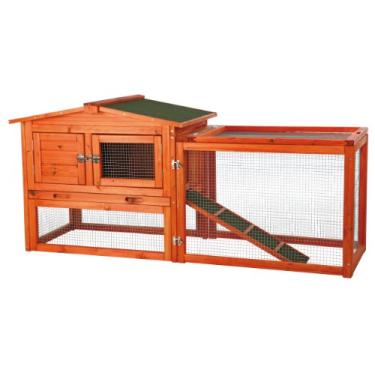 Imagem de TRIXIE Natura Animal Hutch com corrida ao ar livre, 155 cm C x 52,7 cm L x 69,8 cm A