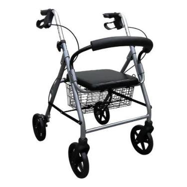Imagem de Andador com Rodas para idosos e pessoas com mobilidade reduzida - Mobi