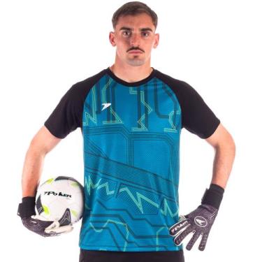 Imagem de Camisa Goleiro Manga Curta Sublimada Flash 04488 - Poker, Pt, Azp, Vdc