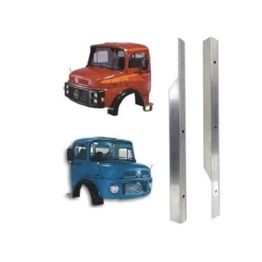 Imagem de Par Friso Porta Tapete Caminhão Mb 1113 1114 2013 Aluminio - Cavallaro