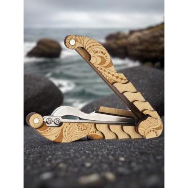 Imagem de Shamanicshop Harpa de D. Glazyrin Wave (em caixa de madeira) - instrumento musical de boca (harpa de mandíbula) Som bonito Excelente qualidade original maultrommel russo (harpa de mandíbula, dan moi)
