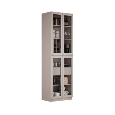 Imagem de Cristaleira 4 Portas em Vidro Essence 230cm - Itatiaia - Móveis Itatia