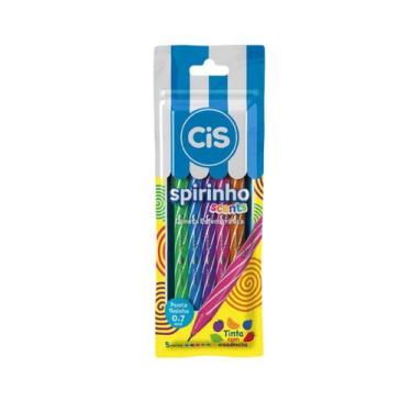 Imagem de Caneta Esferográfica Cis Spirinho Scents 0.7mm 5 Cores