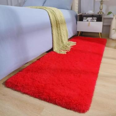 Imagem de Passadeira Peluda 2m x 60cm (Vermelho)